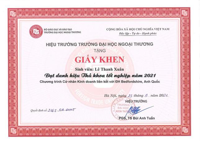 Thủ khoa Đại học Ngoại thương có 3 bài báo khoa học đăng trên tạp chí quốc tế - 2