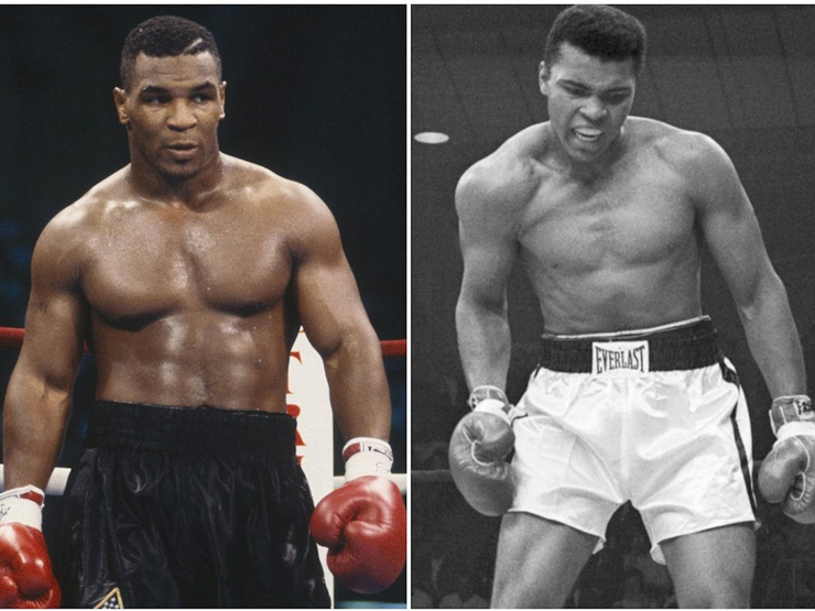 Ali (phải) khi còn sống dành sự tôn trọng tuyệt đối cho Mike Tyson