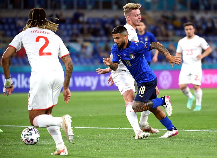 Italia từng hạ Thụy Sĩ 3-0 ở EURO 2020