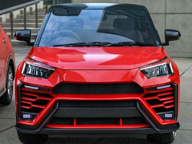 Tin tức ô tô - Độc đáo "người anh em" Toyota Raize trong gói độ bodykit Lamborghini