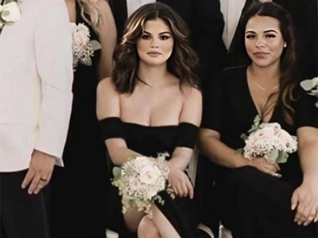 Thời trang - Selena Gomez, Kendall Jenner mặc "phô trương" vóc dáng đi đám cưới lấn át cả cô dâu