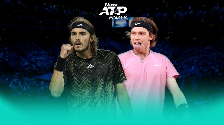 Tsitsipas và Rublev đang sở hữu thành tích đối đầu tương đối cân bằng