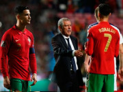 Bóng đá - Clip sốc Ronaldo &quot;mắng sa sả&quot; HLV Santos vì Bồ Đào Nha thua đau, dễ lỡ World Cup