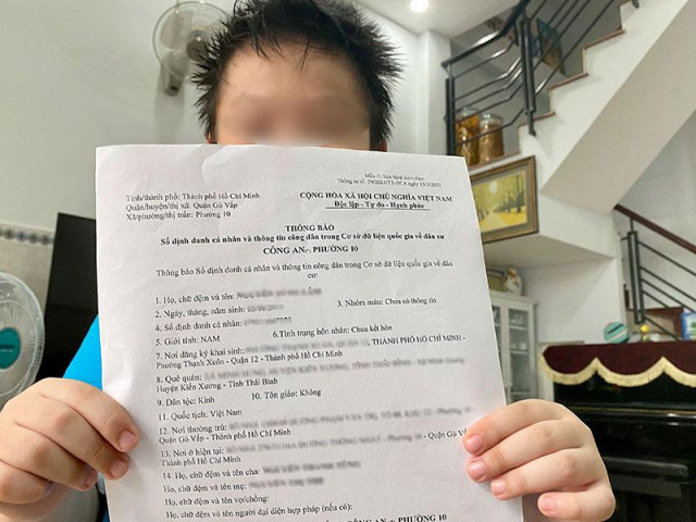 Tin tức trong ngày - TP.HCM: Cấp thông báo số định danh cho trẻ em