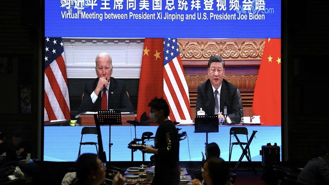 Hội nghị trực tuyến Mỹ - Trung diễn ra vào ngày 15.11.