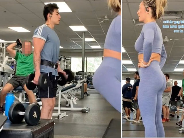 Bạn trẻ - Cuộc sống - Clip: Bị nhìn chằm chằm khi tập gym, người phụ nữ có cách đáp trả được khen ngợi