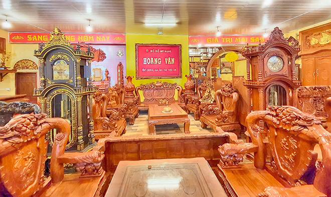 Không gian trưng bày những sản phẩm chất lượng, tinh xảo