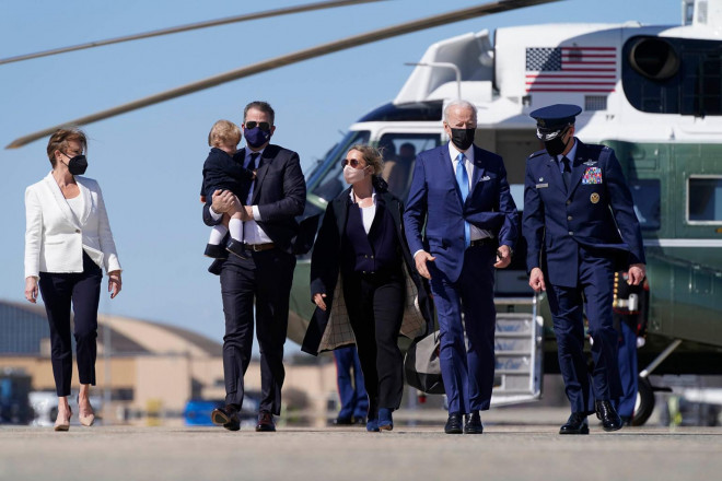 Chi phí an ninh cho 25 chuyến đi về quê của Tổng thống Joe Biden trong năm nay được ước tính khoảng 3 triệu USD. Ảnh: AP