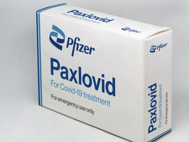 Thuốc Paxlovid trị COVID-19 của Pfizer. Ảnh: AP