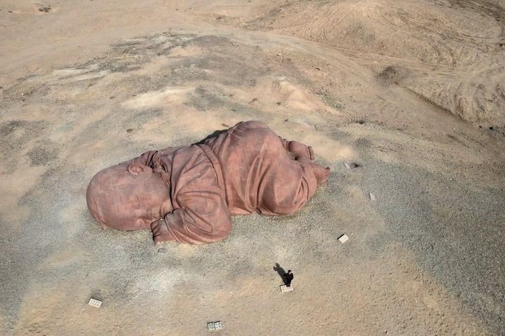 "Em bé khổng lồ" cô đơn giữa sa mạc Trung Quốc - 2