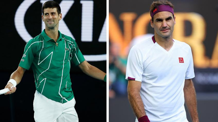 Djokovic (trái) và Federer luôn dành những lời tốt đẹp động viên nhau