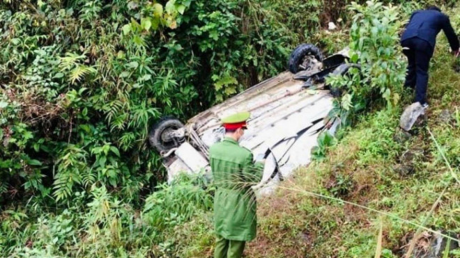 Vụ tai nạn khiến 3 người trên xe tử vong - Ảnh: Hà Giang