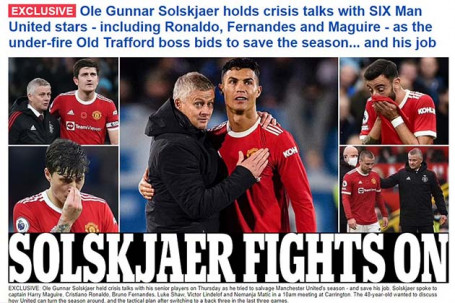 MU có biến: Solskjaer họp khẩn Ronaldo và 5 SAO, "cầu cứu" chiếc ghế bị lung lay