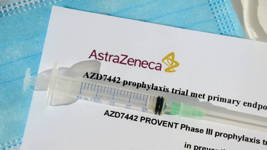 Thử nghiệm thuốc kháng thể AZD7442 của AstraZeneca cho kết quả tích cực.