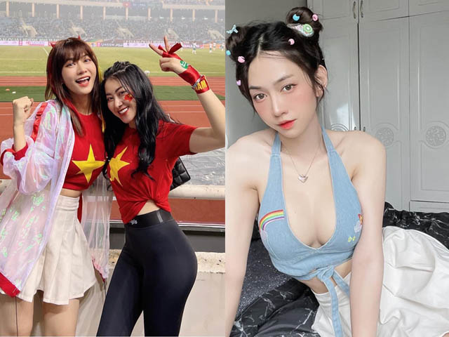Đời sống Showbiz - Bị chê "biết gì về bóng đá không mà đi xem", hot girl Lê Bống nói 1 câu duy nhất