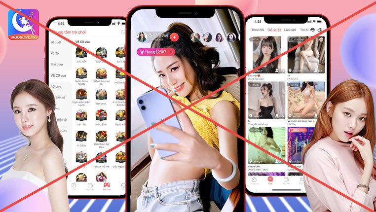 Moonlive chứa loạt nội dung không lành mạnh, từ livestream sốc, sex cho tới cờ bạc.