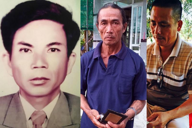 Ông Võ Tê (trái), người mang án oan giết người suốt 41 năm qua. Anh Võ Ngọc (giữa), con trai ông Võ Tê, liên tục gõ cửa khắp nơi đòi một lời xin lỗi cho người cha bị oan đã khuất. Anh Đỗ Thanh An (phải), con trai nạn nhân, nhiều năm qua vẫn đau đáu câu hỏi: “Ai đã giết mẹ tôi?”. Ảnh: Phương Nam