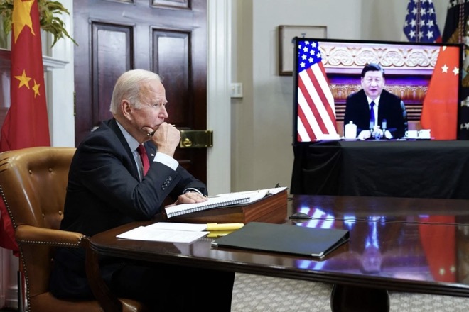 Tổng thống Mỹ Joe BIden tuần trước có cuộc họp trực tuyến với Chủ tịch Trung Quốc Tập Cận Bình.