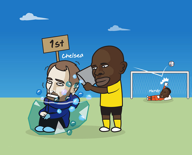 Tuchel và Chelsea vẫn đang "lạnh lẽo" trên đỉnh BXH.