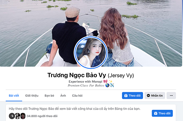 “Hot girl thú cưng” Trương Ngọc Bảo Vy nổi tiếng với gần 35.000 lượt follow trên mạng 