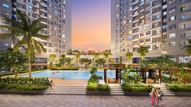 Cuộc sống 365 ngày của cư dân New Galaxy Nha Trang sẽ giống như kỳ nghỉ dưỡng. Ảnh: Hưng Thịnh Land