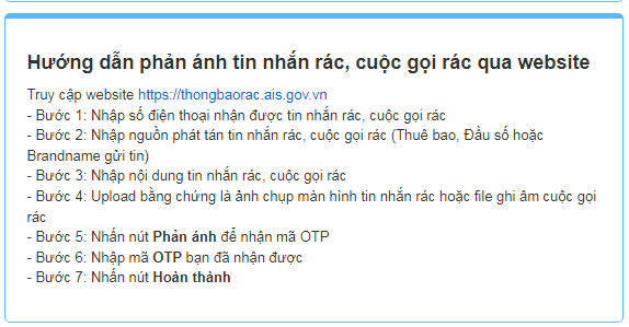 Người dùng điện thoại có thêm kênh phản ánh tin nhắn rác, cuộc gọi rác - 3