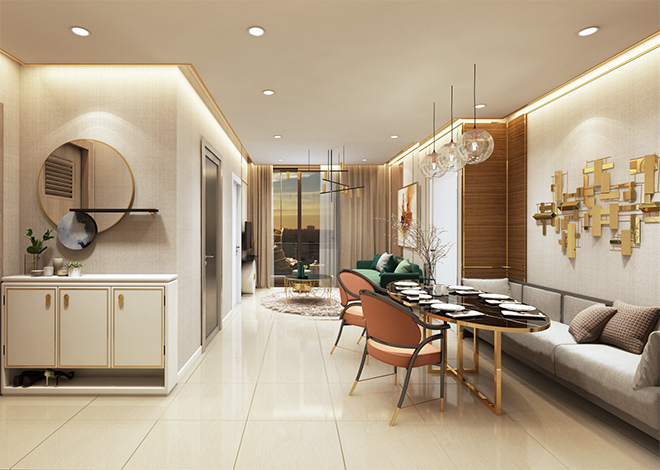 Theo DHA Corporation, khách hàng chỉ cần chuẩn bị ngân sách ban đầu khoảng 1,1 tỷ để nhận nhà, thanh toán linh hoạt chỉ chỉ 0,5%/tháng