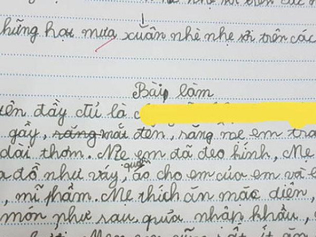 Giáo dục - du học - Bài văn bóc phốt "mẹ thích ăn diện" của học sinh tiểu học khiến dân tình cười ngất vì quá chân thật