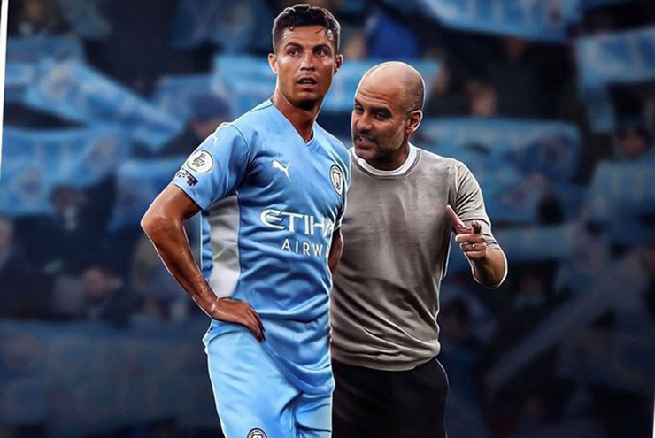Sẽ ra sao nếu như Pep dẫn dắt Ronaldo trong màu áo Man City?