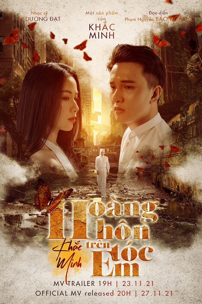 Poster MV "Hoàng hôn trên tóc em"