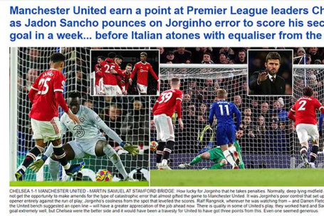 MU cầm hoà Chelsea, báo Anh đoán Rangnick là người buộc Ronaldo dự bị