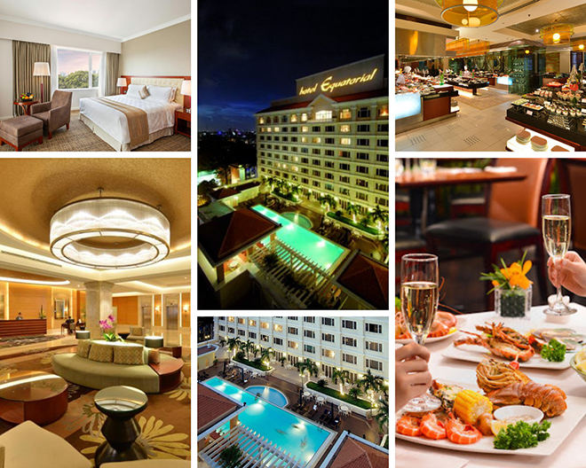 Tham khảo gói Staycation 1 đêm cho 2 người và thưởng thức tiệc lẩu trưa hoặc tối tại khách sạn Equatorial!