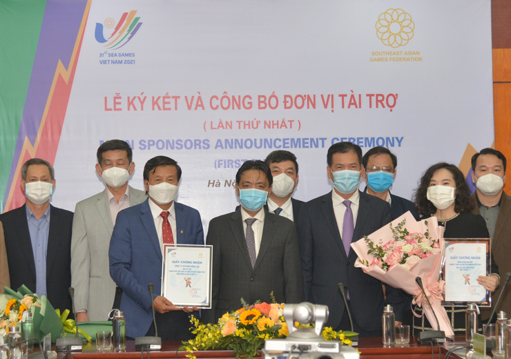 Buổi lễ công bố 2 nhà tài trợ kim cương cho SEA Games tổ chức vào chiều 30/11 tại Hà Nội