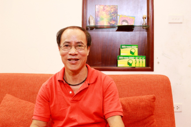 Hình ảnh của chú Khuất Thế Dũng, 64 tuổi, cán bộ nghỉ hưu, địa chỉ tại Hoàng Hoa Thám, Hà Nội.