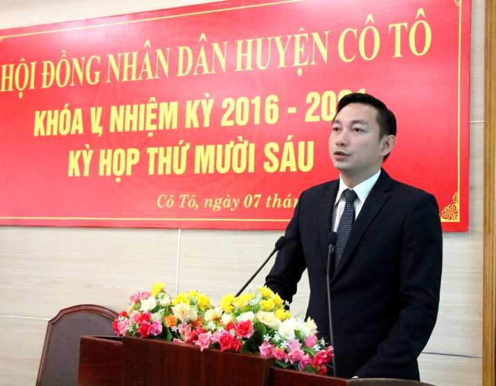 Ông Lê Hùng Sơn - Bí thư Huyện ủy, Chủ tịch UBND huyện Cô Tô