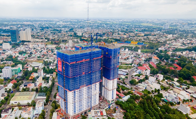 C-Sky View - dự án căn hộ đã cất nóc tại TP. Thủ Dầu Một (Bình Dương) đang là đích ngắm của nhiều gia đình trẻ