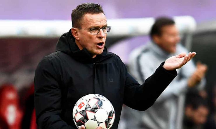 HLV Rangnick luôn rất khắt khe với các học trò