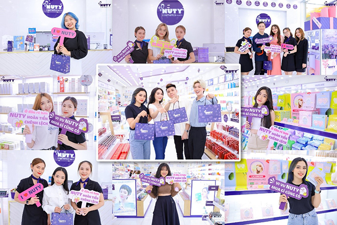 Linh Ka và hàng loạt tiktoker check-in, mua sắm mỹ phẩm chính hãng tại Nuty Cosmetics - 3