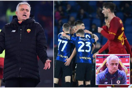 Mourinho "cà khịa" phóng viên sau trận Roma - Inter, rộ tin trở lại Ngoại hạng Anh