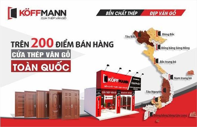 Koffmann - cửa thép vân gỗ đạt Top 2 hàng Việt Nam được người tiêu dùng yêu thích năm 2021 - 3