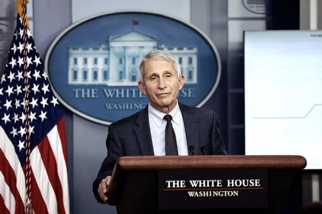 Bác sĩ Anthony Fauci, cố vấn y tế Nhà Trắng.