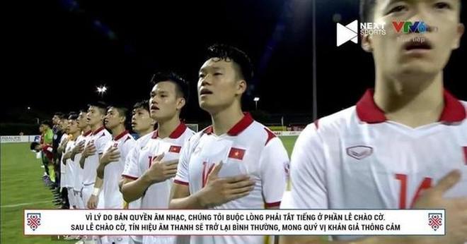 Bản ghi "Quốc ca" được sử dụng trong trận Việt Nam - Lào tối 6-12-2021 là bản chuẩn được VFF lấy từ Cổng thông tin điện tử Chính phủ (website chinhphu.vn)