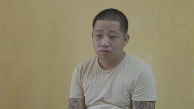 Nguyễn Minh Lưu tại thời điểm bị triệu tập đến trụ sở công an.