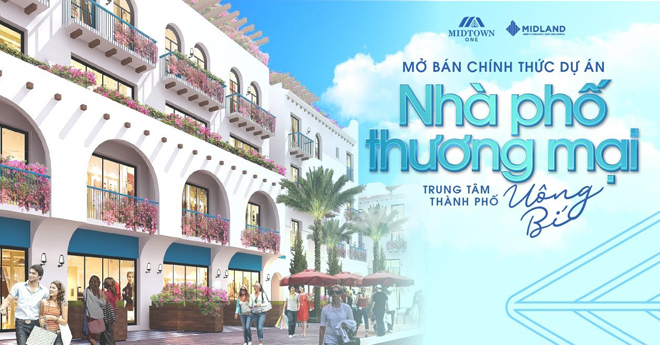 Nhà phố Midtown One phong cách Địa Trung Hải thu hút nhà đầu tư