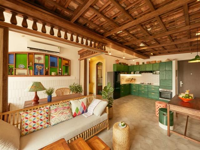 Kinh doanh - Ngỡ ngàng căn chung cư 65m2 được lột xác ngoạn mục như nhà gỗ ba gian