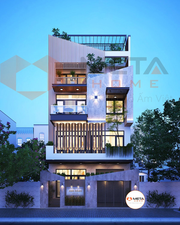 Công trình nhà phố hiện đại