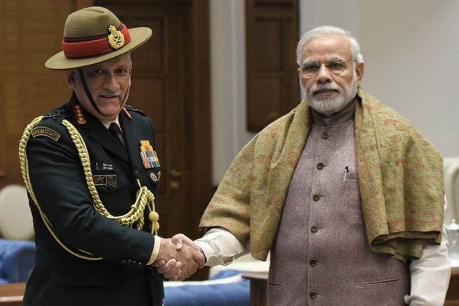 Tổng tham mưu trưởng quân đội Ấn Độ, tướng Bipin Rawat là người được Thủ tướng Narendra Modi trực tiếp lựa chọn.