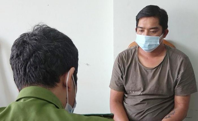 Đối tượng Ti tại cơ quan điều tra.