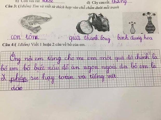 Bé gái tiểu học làm văn tả bố hài hước, đọc đến nghề nghiệp có 1-0-2 khiến ai nấy đều ngã ngửa - 1