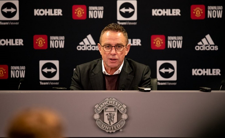 HLV&nbsp;Ralf Rangnick trong buổi họp báo